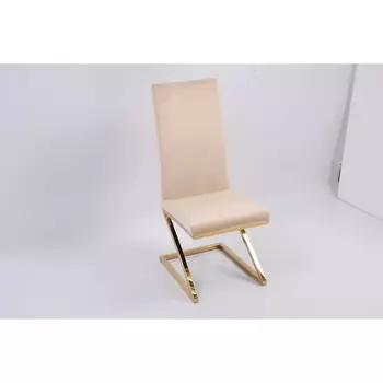 Стул обеденный Палермо MC799-BG-2, 60х46х105 см, бежевый/глянцевое золото IST-CASA