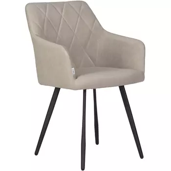 Стул обеденный ROBY (ЭМАЛЬ ЧЕРНЫЙ МУАР велюр Humus) Dobrin 13-03 ROBY, цвет сиденья Catania Humus, основания