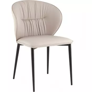 Стул обеденный Stool Group Deia серая экокожа серые ножки арт.УТ000040332