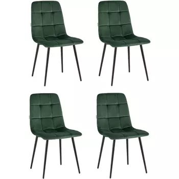 Стул Одди велюр зелёный 4 шт. Stool Group арт.УТ000036522