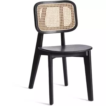 Стул ODIN Tetchair (Дерево вяз,Ротанг/Черный) арт.24414