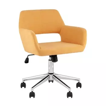 Стул офисный ROSS рогожка желтый Stool Group арт.УТ000039437