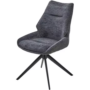 Стул OLAF 360 град. поворот. RAVEN18 Серый, ткань / Черный, ®DISAUR M-City