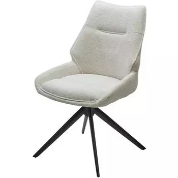 Стул OLAF 360 град. поворот. RAVEN22 Бежево-белый, ткань / Черный, ®DISAUR M-City