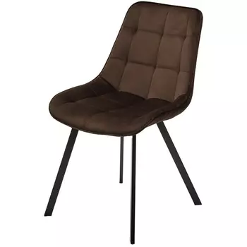 Стул ONION G062-10 шоколадный, велюр/ черный каркас М-City M-City