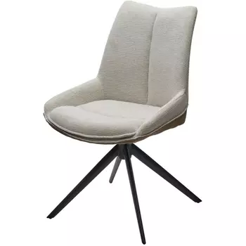 Стул OSKAR 360 град. поворот. KN01-05 Бежевый/ BZ1046-21 Коричневый/ Черный, ®DISAUR M-City