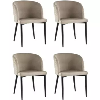 Стул Оскар велюр шампань 4 шт Stool Group (арт.УТ000037513)