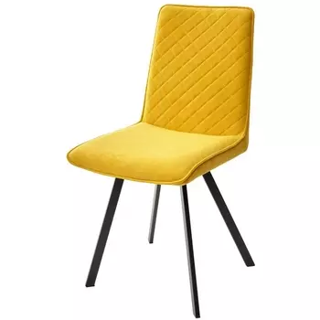 Стул PAINT, цвет B16 Желтый, велюр / черный каркас (M-City)