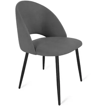 Стул платиново-серый/черный муар Sheffilton SHT-ST34/S129 6387369801