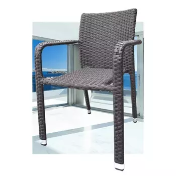 Стул плетеный из ротанга AFM-4030B Brown (Искусственный ротанг/Коричневый) Afina