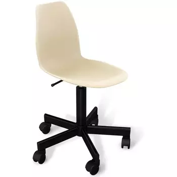 Стул подъемно-поворотный Sheffilton SHT-ST29/S120M бежевый/черный муар