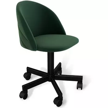 Стул подъемно-поворотный Sheffilton SHT-ST35-2/S120M лиственно-зеленый/черный муар