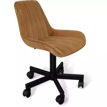 Стул подъемно-поворотный Sheffilton SHT-ST37/S120M горчичный/черный муар