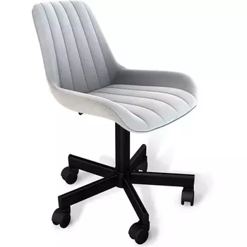 Стул подъемно-поворотный Sheffilton SHT-ST37/S120M серое облако/черный муар