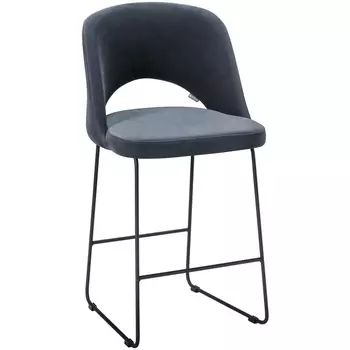 Стул полубар Lars Diag grey/Линк R-Home арт.410120145h_Diag grey_черн_ПБ