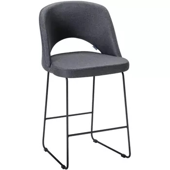 Стул полубар Lars тёмно-серый/Линк R-Home арт.410120135h_Dark grey_черн_ПБ