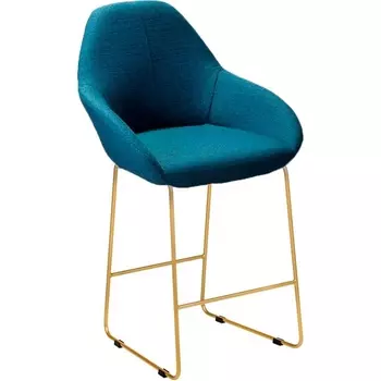 Стул полубар R-Home Kent БлюАрт/Линк Золото