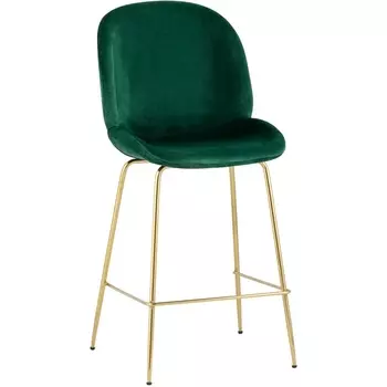 Стул полубарный Stool Group Beetle со спинкой изумрудный УТ000006592