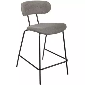 Стул полубарный Bradexhome Ant букле серый