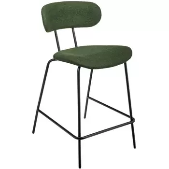 Стул полубарный Bradexhome Ant букле зеленый