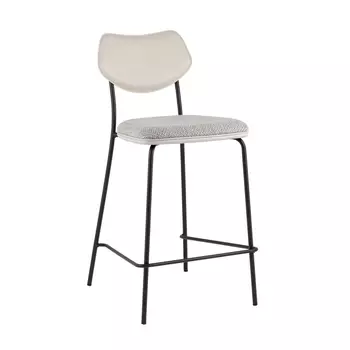 Стул полубарный Casey серый с серой экокожей Stool Group арт.УТ000039577