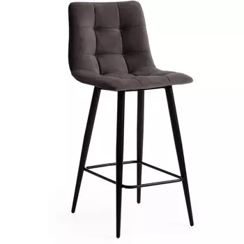 Стул полубарный CHILLY (mod. 7095пб ) / 1 шт. в упаковке (Ткань,Металл /Темно-серый,Черный) Tetchair