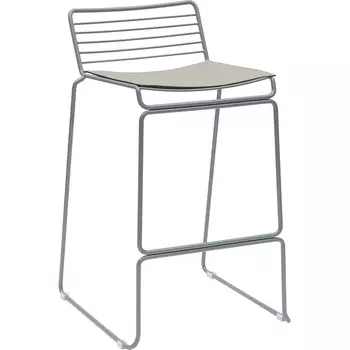 Стул полубарный Danny серый с подушкой Stool Group (арт.УТ000038988)