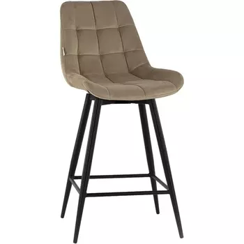 Стул полубарный Флекс с поворотным механизмом велюр капучино Stool Group арт.УТ000040028