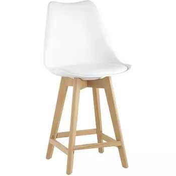 Стул полубарный Stool Group FRANKFURT белый УТ000025488