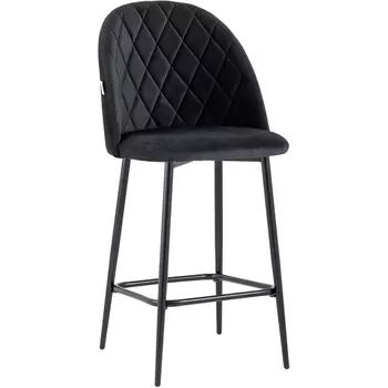 Стул полубарный велюр черный Stool Group УТ000025270