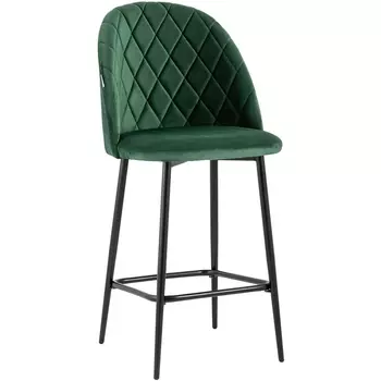 Стул полубарный велюр зеленый Stool Group УТ000025271