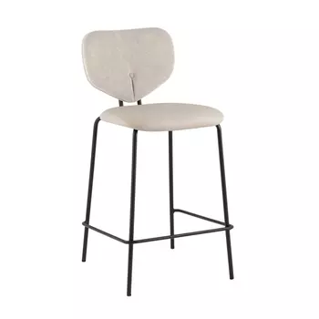 Стул полубарный Masey бежевый с бежевой экокожей Stool Group арт.УТ000039582