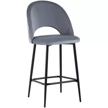 Стул полубарный Stool Group Меган велюр серый УТ000025283