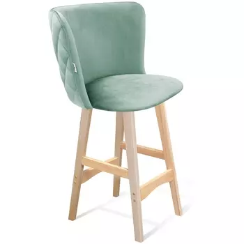 Стул полубарный нежная мята/прозрачный лак Sheffilton SHT-ST36-3/S65-1 5704694202