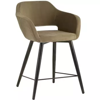 Стул полубарный велюр капучино Stool Group УТ000025176