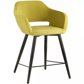 Стул полубарный Саймон велюр золотистый (Stool Group)