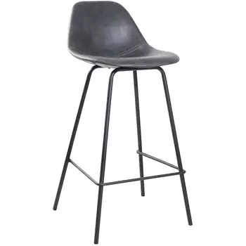 Стул полубарный серый Bradex Home City FR 0453