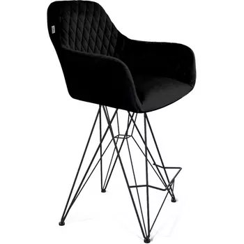 Стул полубарный Sheffilton SHT-ST38/S66-1 ночное затмение/черный муар