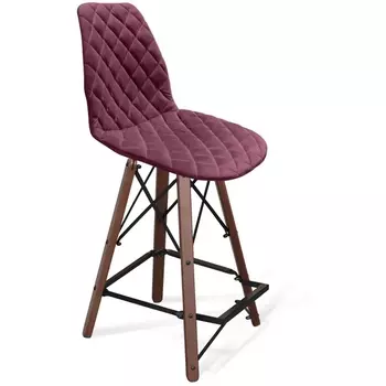 Стул полубарный SHT-ST29-C12/S80-1 ежевичное вино/темный орех/черный от фабрики Sheffilton