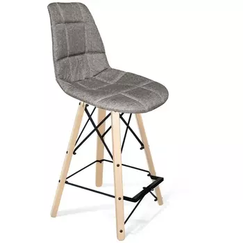 Стул полубарный SHT-ST29-C/S80-1 пепельный/прозрачный лак/черный муар от фабрики Sheffilton