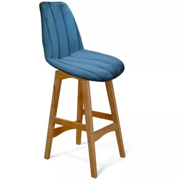 Стул полубарный SHT-ST29-С1/S65-1 морская глубина/светлый орех от фабрики Sheffilton