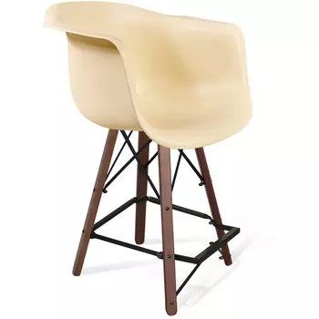 Стул полубарный SHT-ST31/S80-1 бежевый/темный орех/черный от фабрики Sheffilton