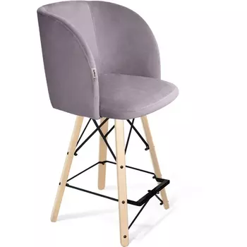 Стул полубарный SHT-ST33/S80-1 сиреневая орхидея/прозрачный лак/черный от фабрики Sheffilton