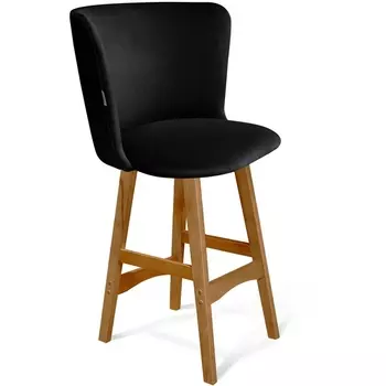 Стул полубарный SHT-ST36/S65-1 ночное затмение/светлый орех от фабрики Sheffilton