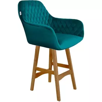 Стул полубарный SHT-ST38/S65-1 альпийский бирюзовый/светлый орех от фабрики Sheffilton