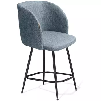 Стул полубарный синий лед/черный муар Sheffilton SHT-ST33/S131-1 1658317601