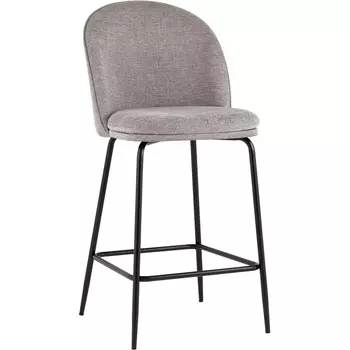 Стул полубарный Stool Group Echo светло-серый