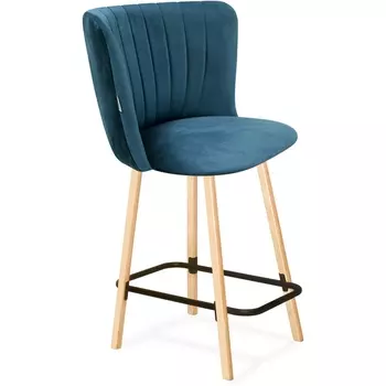 Стул полубарный тихий океан/прозр. лак/черный муар Sheffilton SHT-ST36-1/S94-1 9987455201