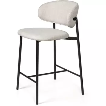 Стул полубарный Top Concept Adele, ткань, светло-серый