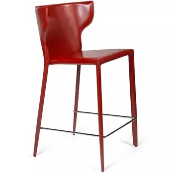 Стул полубарный Top Concept Austin, кожа ретро-красный